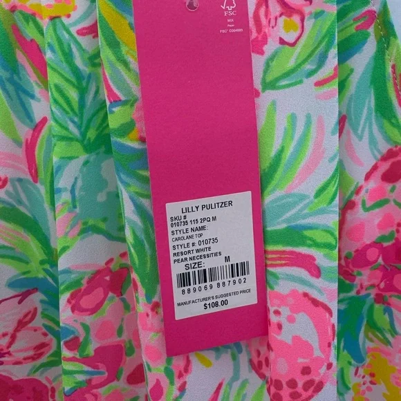 NWT Lilly Pulitzer Carolane Top - Picture 3 of 3
